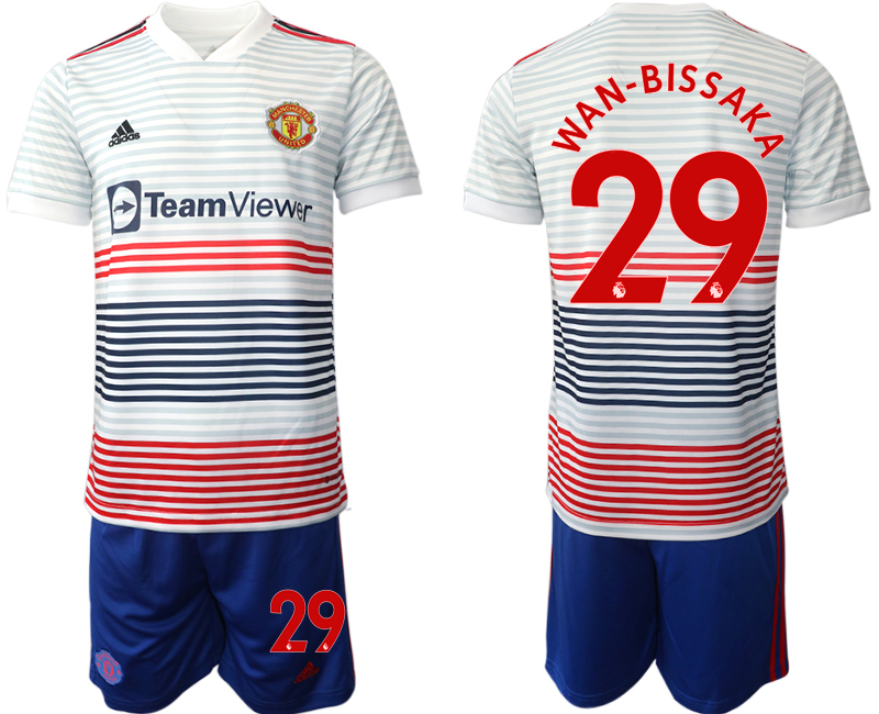 Men 2022-2023 Club Manchester United away white #29 Adidas Soccer Jersey
